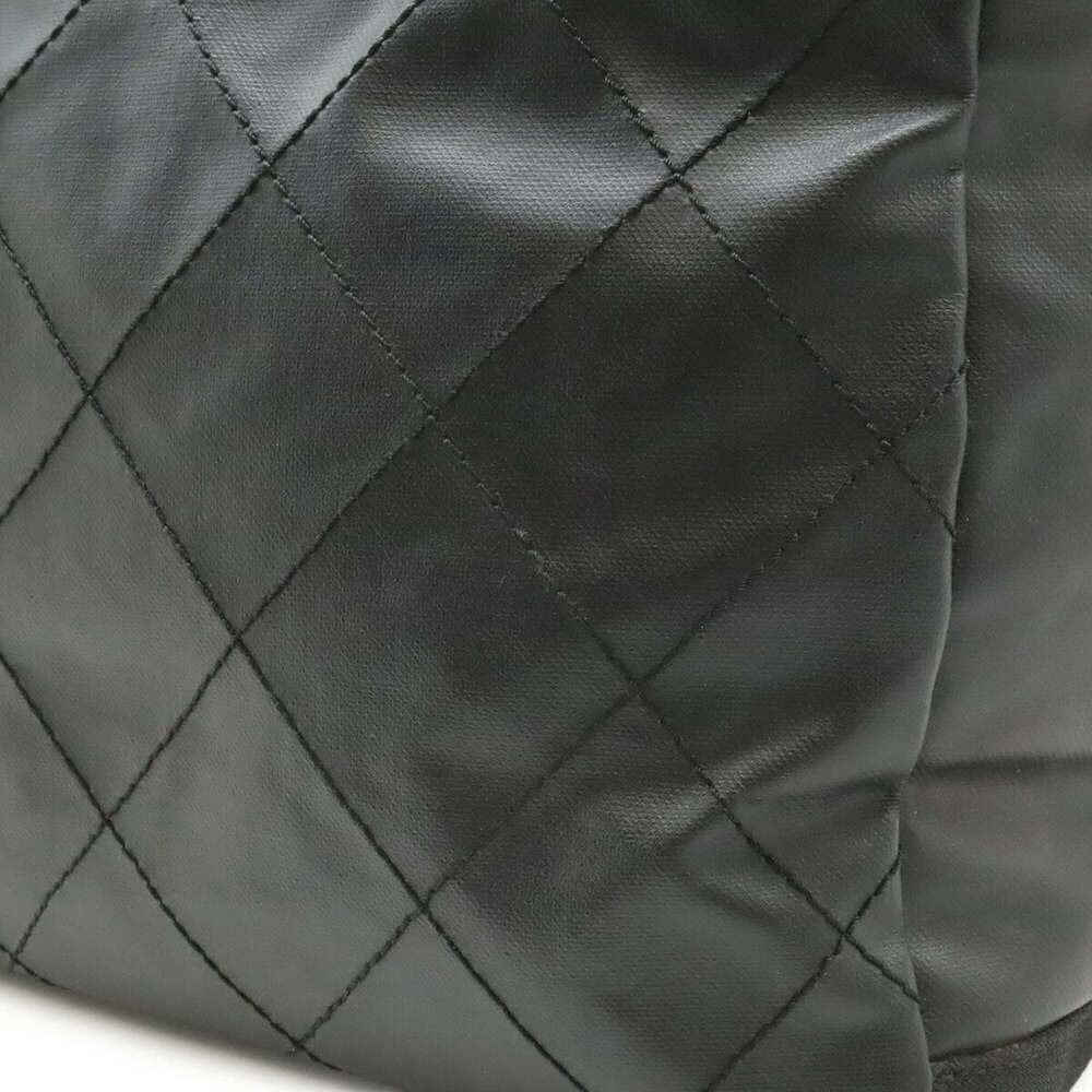 CHANEL Black Coated Canvas Tote Bag - Picture 9 of 10